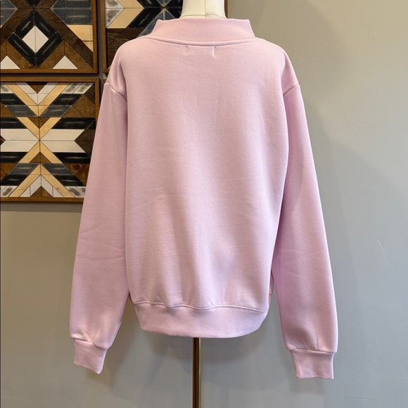 PARKE Fleece Varsity Mockneck in Sprinkle size S/M NEW - Picture 6 of 12
